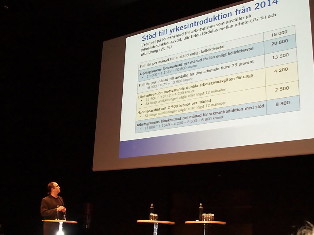 Andes Borg, Swedish Minister for Finance