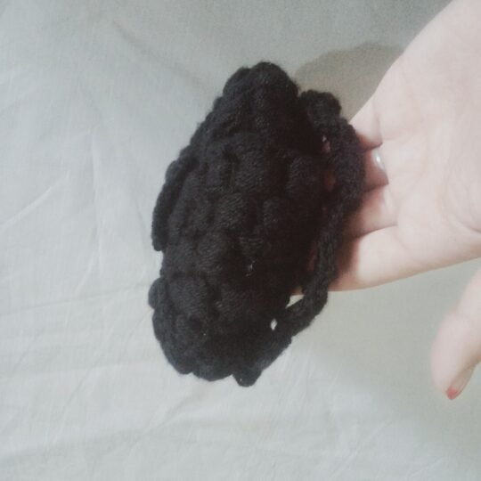 Handmade Crocheted Black Cap